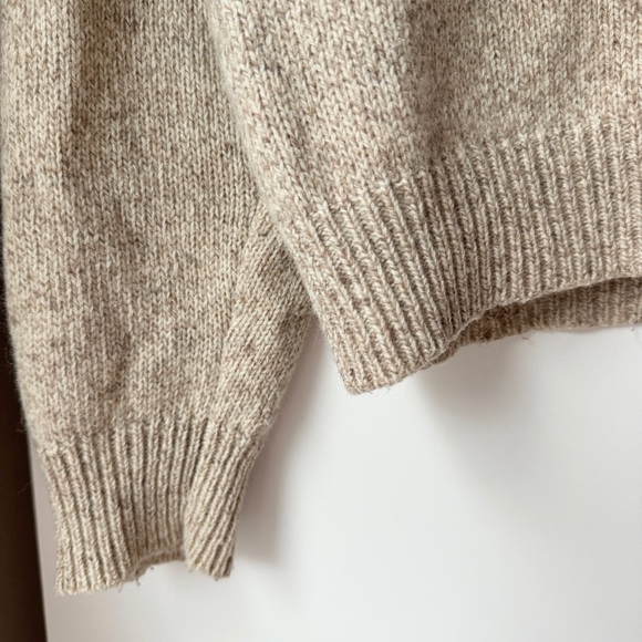 🤎 VINTAGE EDDIE BAUER WOOL FLORAL SWEATER GRANNY COTTAGECORE - Picture 4 of 5